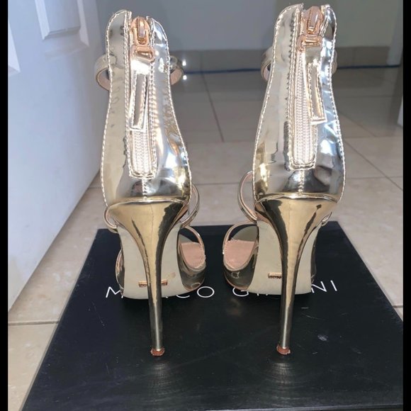 Marco Gianni Felicity Gold Heels - Picture 3 of 5
